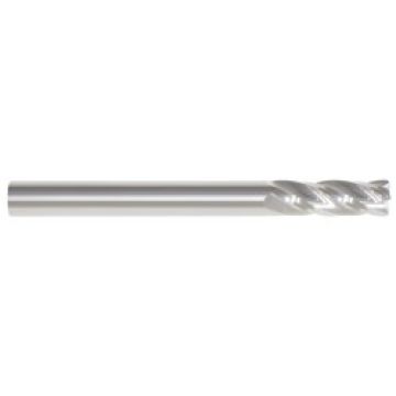 Monster Tool 206-602961 - 7/16" x 2-3/4" x 1" Length of Cut, Corner Radius End Mill, General Purpose, 4 Flute,  Helix, Solid Carbide, 0.015" Radius, Single End,  Length, Uncoated