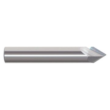 Monster Tool 209-062125 - 1/8" Chamfer Mill, Solid Carbide, 2 Flute, 1-1/2" OAL, Uncoated, 60 Degree Angle