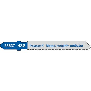 Metabo 623637000 - Jigsaw Blades, 2" Cutting Edge, HSS milled, 24 Teeth per Inch