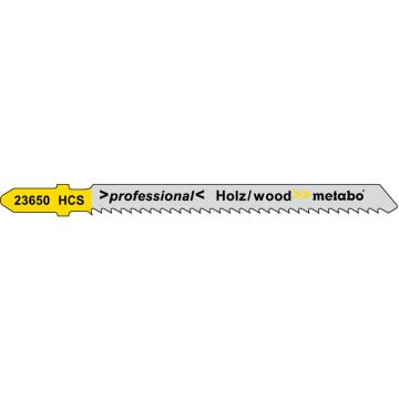 Metabo 623650000 - Jigsaw Blades, 3" Cutting Edge, HCS ground, 10 Teeth per Inch