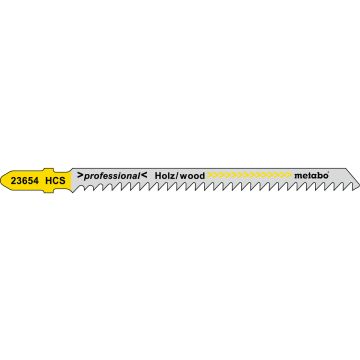 Metabo 623654000 - Jigsaw Blades, 3-1/2" Cutting Edge, HCS ground, 8 Teeth per Inch
