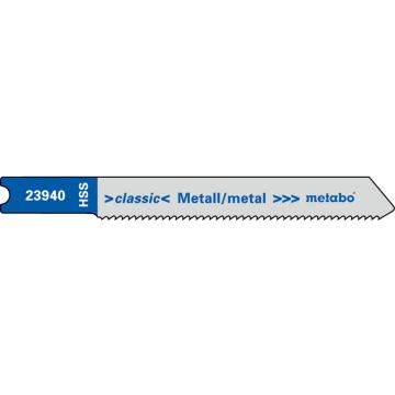 Metabo 623940000 - Jigsaw Blades, 2-1/4" Cutting Edge, HSS milled, 13 Teeth per Inch