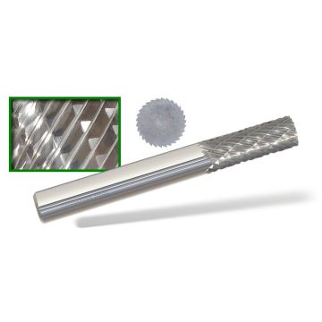 Monster Tool 310-002018 - 5/16" Dia. x 3/4" Burr Length x 1/4" Shank Dia. Carbide Burr, SA-2, SA Cylinder Shape - No End Cut, Solid Carbide, 17,000-38,00 rpm