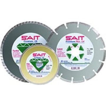 Sait 48702 - Diamond Cutting Wheels, 5" x .090" x 7/8", Serrated Rim, 12200 rpm