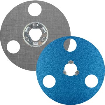 Norton 66261126556 - 5" AVOS BlueFire SpeedLok Resin Fiber Discs (Pkg Qty: 10) | 24 Grit | Norton 66261126556