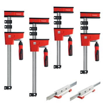 Bessey KREX2440 - Clamp Kit, Containing 2 Each Of KRE3.424 & KRE3.540 K Body Clamps and KBX20