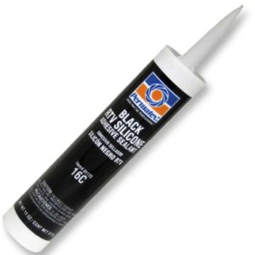 Devcon 81173 - Permatex #16 Black LO Silicone Adhesive Sealant - 12.9 oz. cartridge